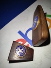 Kiwanis Club lnternational Money Tie Clip And Matching Bolo Tie Enamel Wood  — photo 3