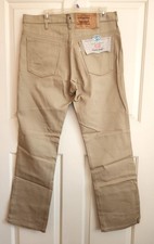Vtg 80s Levi's Levi Strauss 509-9722 Beige Jeans Men's 36x32 - USA NEW