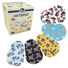 Ortopad® Soft Bamboo Boys Eye Patches, 50/Box (Junior Size, 0-2 yrs) Textur