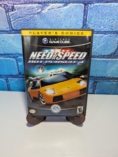 Need for Speed: Hot Pursuit 2 (Nintendo GameCube, 2002) Game, Case, and Manual