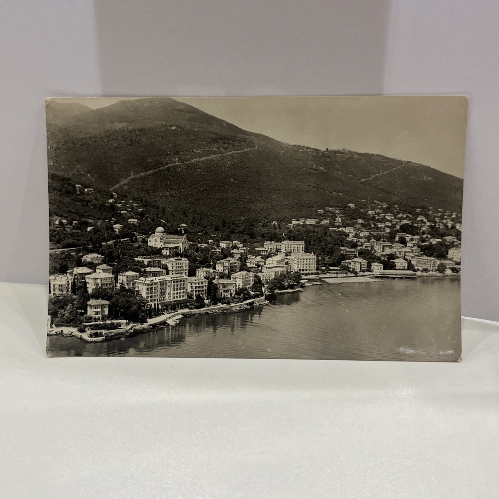 POSTCARD CARTOLINA PICCOLA VINTAGE COLLEZIONE OPATJA  - BIANCO NERO