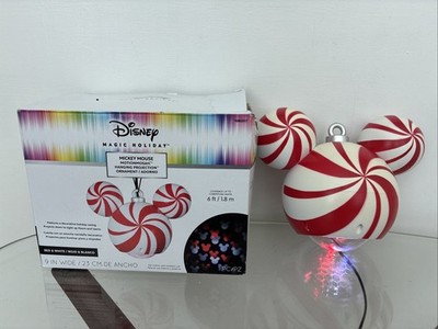 DISNEY Mickey Mouse Peppermint Ornament LED Light Gemmy Outdoor Christmas