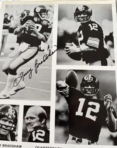 Terry Bradshaw Sighed  B/W 8x10” Photo Hand Signed. Legend