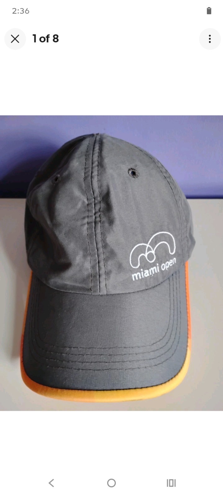 Miami open official merchandise baseball cap tennis player karen khachanov. New