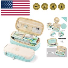 Big Capacity Pencil Pen Case Office College School Large Storage High Capacit...