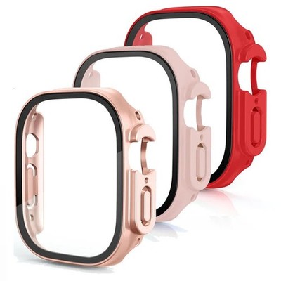 Full Case Cover for Apple Watch Ultra 3 2 49mm Tempered Glass Screen Protector