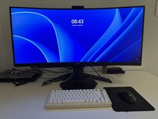 Dell S3422DWG Dell S 34 Zoll Curved Monitor, WQHD 3440 x 1440, 144 Hz, 21:9