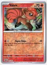 Vulpix 037/165 Reverse Holo Common Scarlet & Violet 151