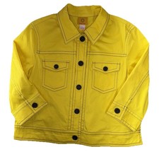Ruby RD Denim Style Jacket Vibrant Yellow Con...