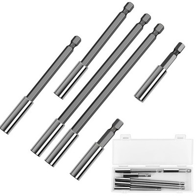 2.4/4/6 Drill Bit Holder with 6Piece Drill Extension Set, 1/4 Hex Magnetic Bi...