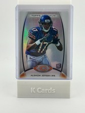 Alshon Jeffery #119 – 2012 Topps Platinum Rookie Card. rookie card picture
