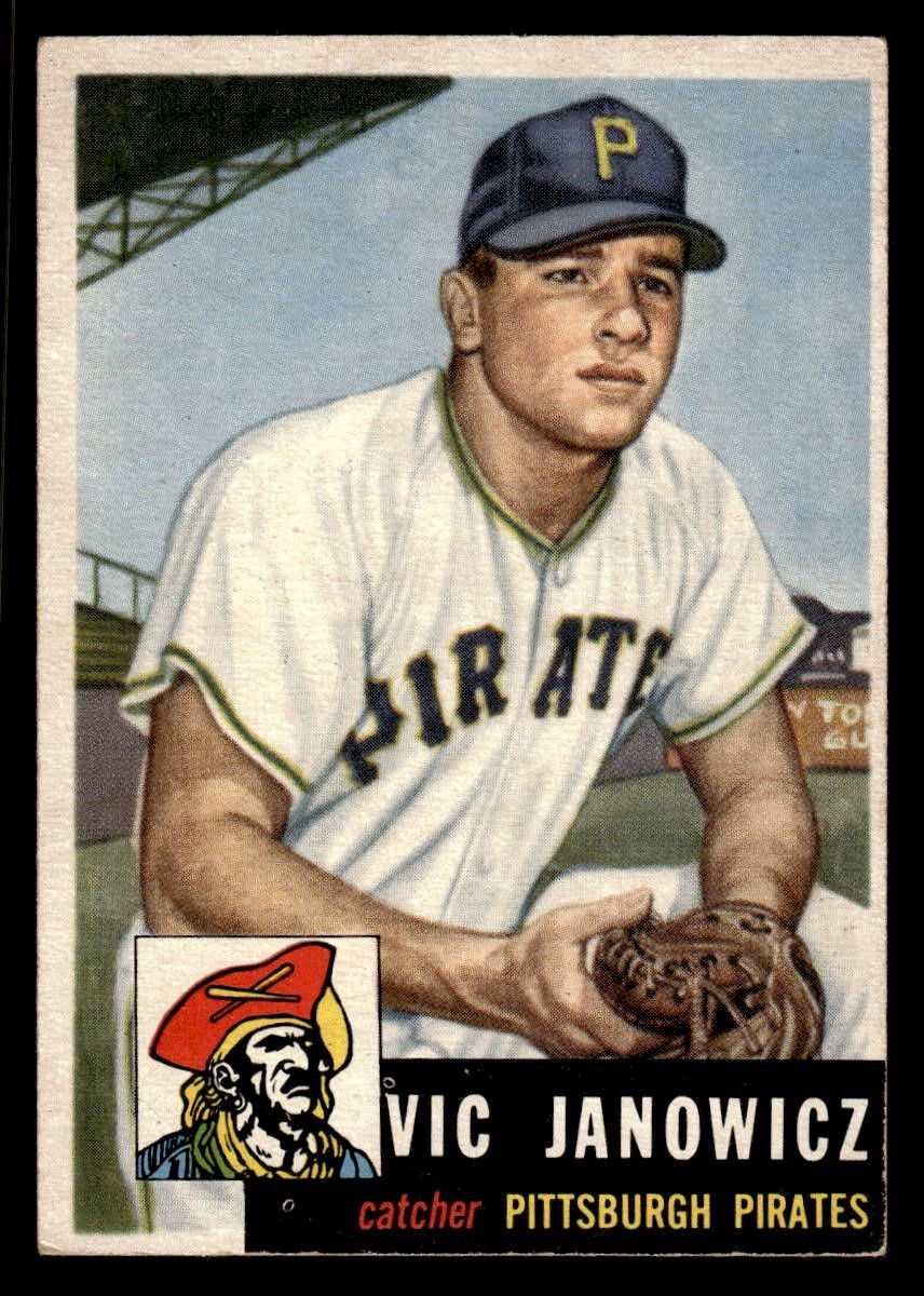 1953 Topps Baseball #222 Vic Janowicz EX *k1