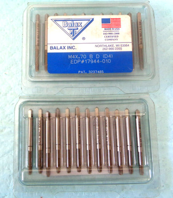 12 pcs New Balax M4 x 0.7 D4 B D 17944-101 Taps