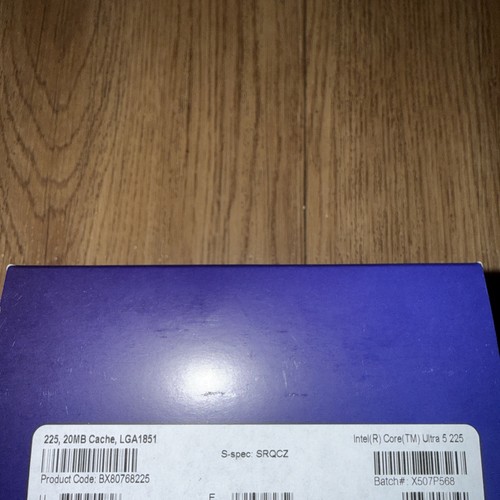 Intel Core Ultra 5 225F. Processor Family: Intel Core Ultra 5 Processor Socket: - Picture 3 of 4
