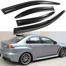 For 2008-2017 Mitsubishi Lancer Jdm 3d Wavy Mugen Style Window Visor Rain For 2008-2017 Mitsubishi Lancer Jdm 3d Wavy Mugen Style Window Visor Rain