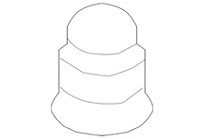 Genuine GM Upper Engine Intake Manifold Sight Shield Grommet 12596442