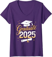 Graduate 2025 For Class Of 2025 Graduation Design Ladies' V-Neck Tshirt