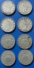 United States Shield & Liberty V Nickel Lot 1867-1907