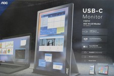 AOC I1601C 15.6" PORTABLE USB-C POWERED HD LCD IPS MONITOR 149886 