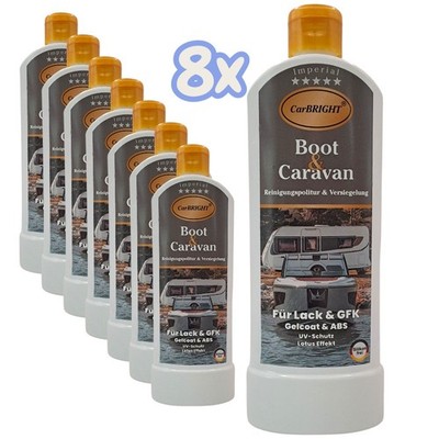 CarBRIGHT Imperial Boot & Caravan Reinigungspolitur&Versiegelung 8x500ml/8er Set