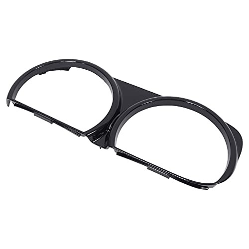 Pair Black Headlight Bezel Cover Trim for Challenger SRT Hellcat 2015-2020 - Picture 2 of 6