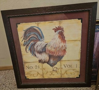 Beautiful Home Interiors Rooster Wall Picture In Excellent Condition Pre-owned