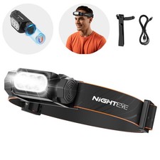 NIGHTEYE 2000 Lumen LED Rechargeable USB-C Camping Headlamp Super Bright Adult