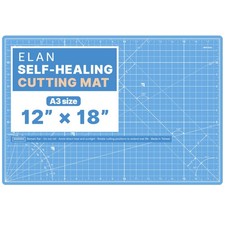 A3 Blue 12x18 Inch Self Healing 5Ply Craft Cutting Mat Hobby Board For Sewing