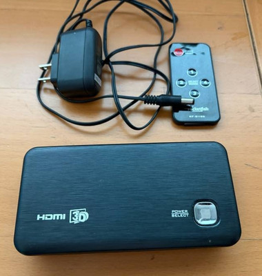 Rocketfish, 4-Port HDMI Switch w/Remote Control