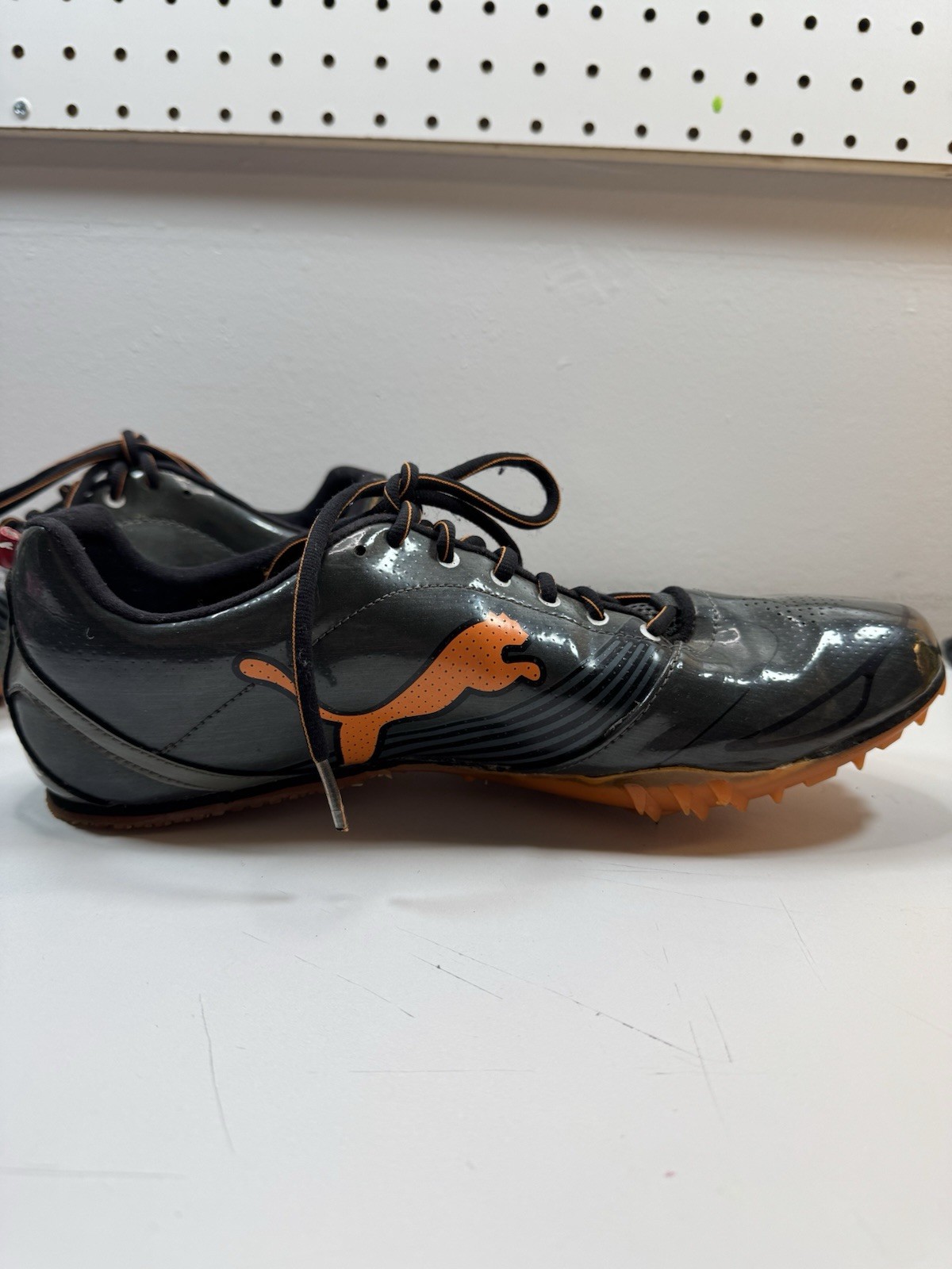 Puma Complete Running Spikes Men’s 11 Track & Field Cleats Orange Black thumbnail 5