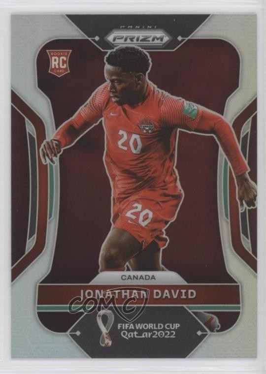 2022 Panini Prizm World Cup Qatar Silver Prizm Jonathan David #49 0k20