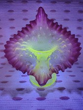 Vintage Uranium Hand Blown Jack In The Pulpit...