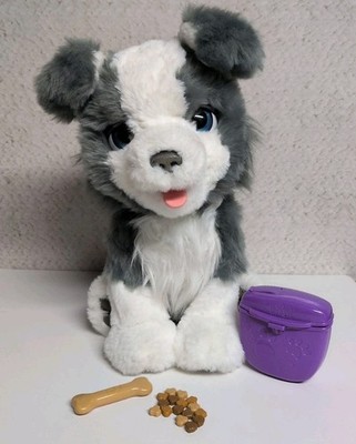 FurReal Friends Ricky Trick-Lovin' Pup Interactive Plush Dog Toy Husky W/Treats