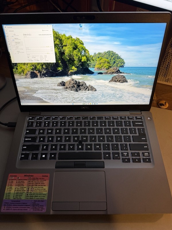 Dell 14 5410 14" (256GB SSD, i5-10400H, 16GB RAM) BAD BATTERY, NO CHANGER