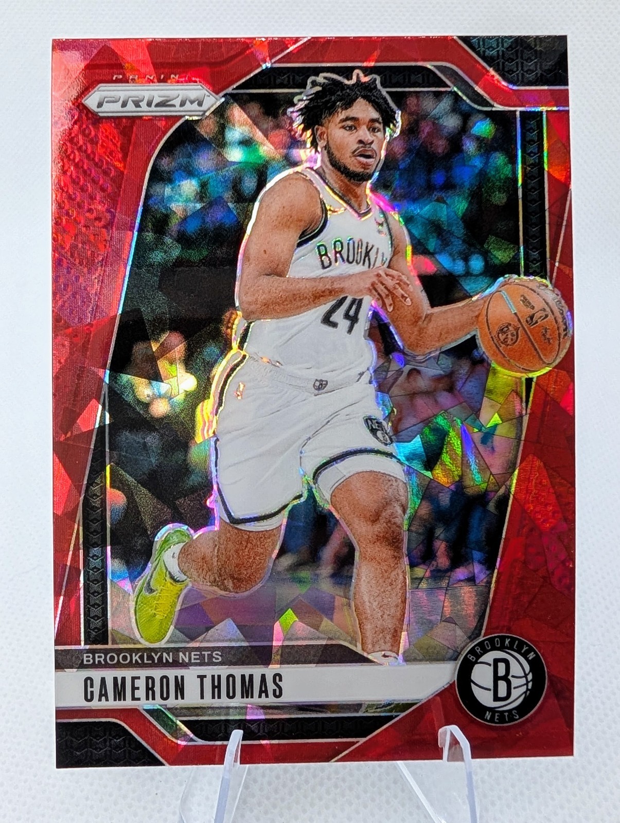 2024-25 Panini Prizm - Cameron Thomas #91 Red Ice Prizm