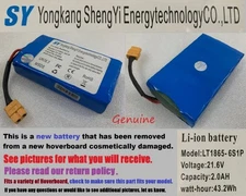 Hover-1 My 1st (H1-MFH) Hoverboard Yongkang Shen LT1865-6S1P 21.6V 2.0Ah 43.2Wh