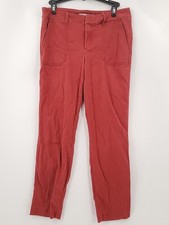 Old Navy Pants Womens Size 8 Burgundy Skinny Pixie Cotton Stretch Mid Rise