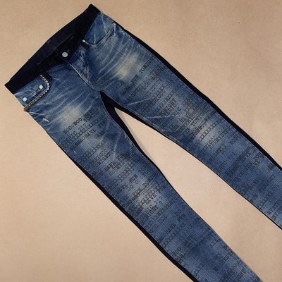 ⚠*り様 00s HYSTERICS typewriter flare deni HYSTERIC GLAMOUR JEANS LOW RISE WOMENS STRETCH DENIM Graphic