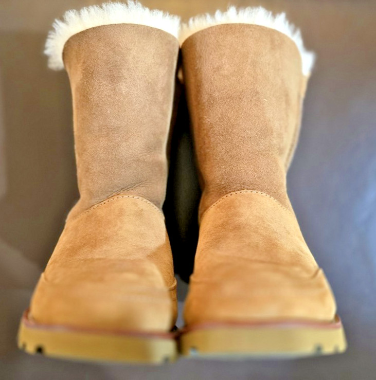 Women's UGG Shanleigh (Apres) Boots w/Tasman UGGbraid, Chestnut, SN 3216, Size 5 image 4