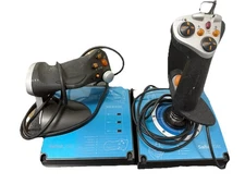 Saitek X45 Flight Control J24C Flight Stick Throttle Joy Controller Flight Sim!