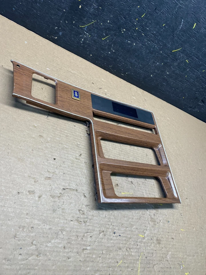 1984-1986 Lincoln Mark VII painel de controle climático central frontal acabamento moldura S6678 D - Imagem 3 de 4