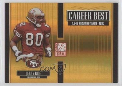 2005 Donruss Elite Career Best Gold 406/500 Jerry Rice #CB-23 HOF iu1