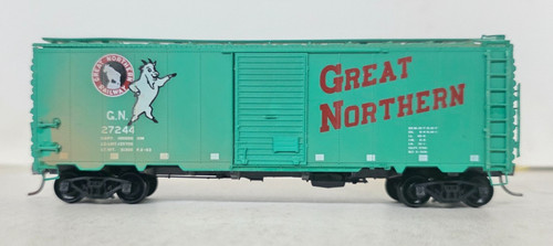 Acopladores HO Great Northern 40' Box Car GN 27244 Kadee pegamento marcas intemperie | Zustand: Used