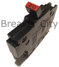 Federal Pacific 20 Amp 1 Pole Type NC Circuit Breaker FPE 1/2" Thin Stab-Lok