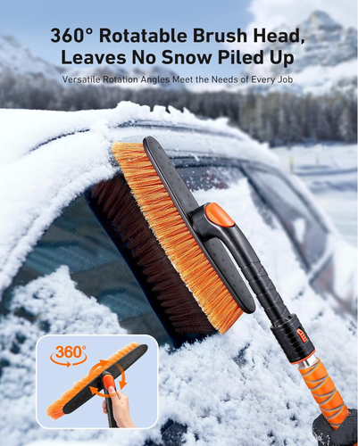 AstroAI 39.37" Ice Scrapers for Car Windshield and Snow Brush with Foam Grip and - Photo 3/6