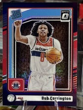 2024-25 Panini Donruss Optic Rated Rookie Bub Carrington #273 Purple Prizm (RC)