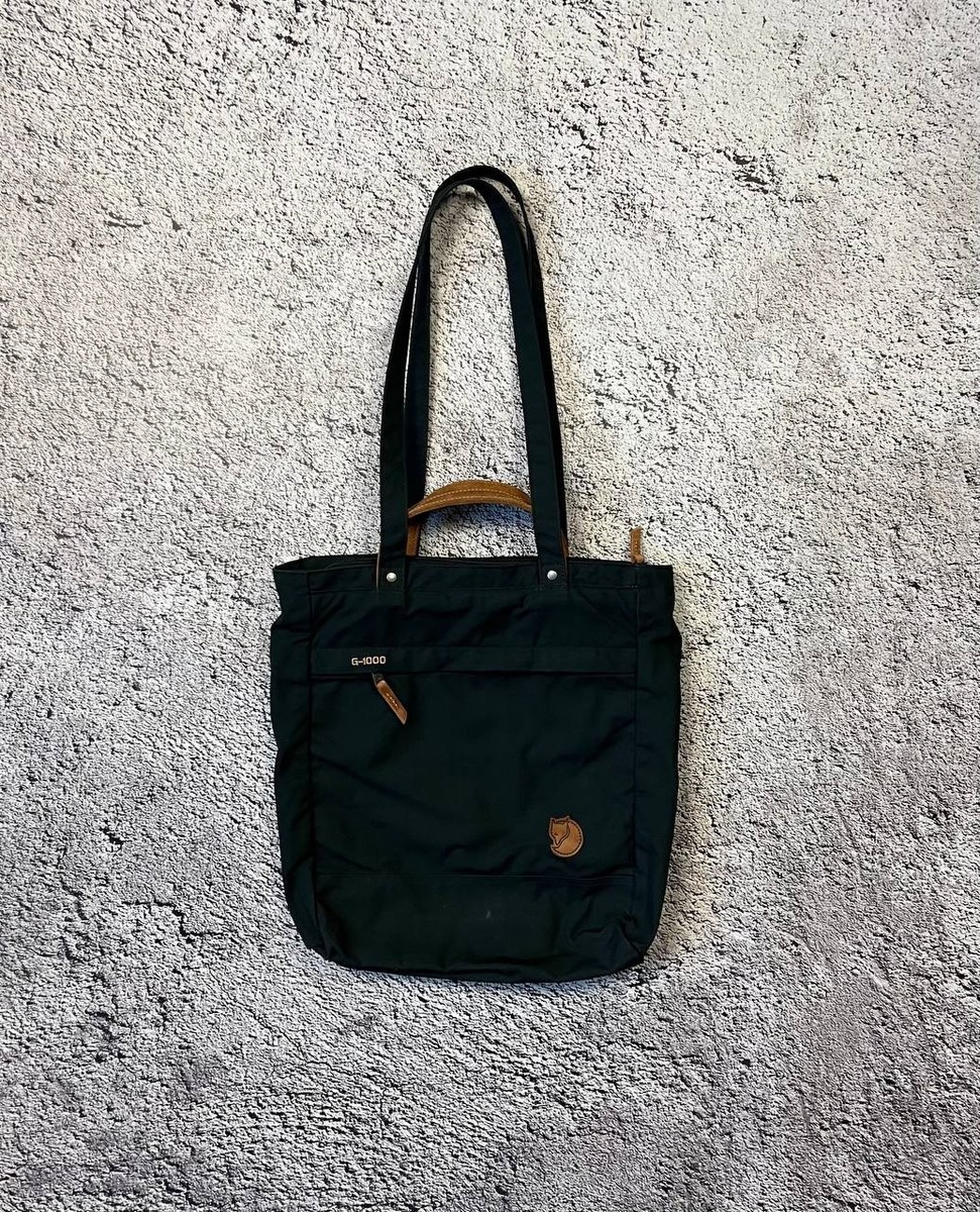 バッグ TYPE-G Fjallraven G-1000 Tote Bag Dark Green Shoulder Bag Leather Handles