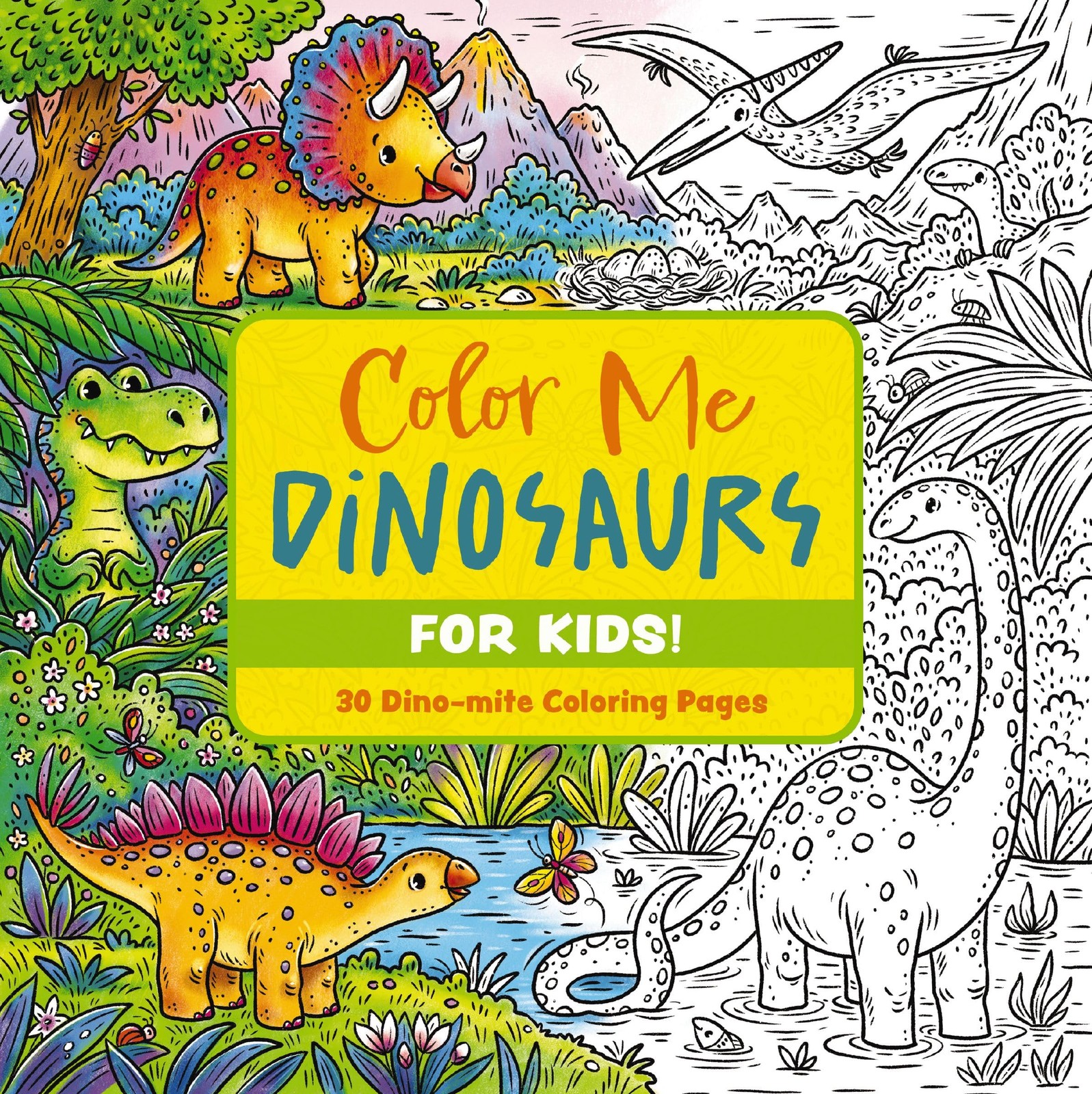 Color Me Dinosaurs (Kids' Edition), Paperback, Editors of Cider Mill Press - Image 4