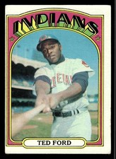 1972 Topps #24 Ted Ford - Cleveland Indians (MARKED)