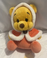 Japan Tokyo Disney Resort Winnie The Pooh Plush Toy Christmas Baby Red Coat